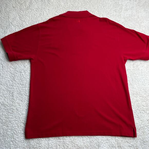 Greg Norman Super Bowl XXXVII Tampa Bay Buccaneers Red Knit Polo Large - Picture 4 of 6